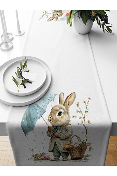 Bertille Home Seria de primăvară 140x40 cm Runner imprimat digital (Paște de ...