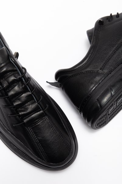 Waresta Inside and Outside Genuine Leather Daily Orthopedic Sole Soft Lace-Up Sports Men's Shoes Wrstl968