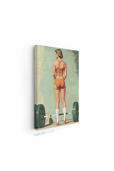 tablonhazır Dikey Kanvas Tablo Motivasyon Tablosu Spor Fitness 9 Spor Fitness...