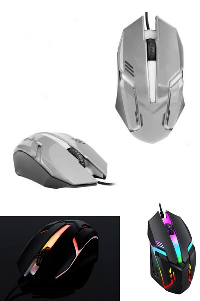 piblue X1 RGB Işıklı Oyuncu Kablolu Gamer Oyuncu Mouse Siyah