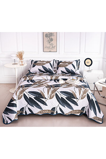 FIONNA.RO Quilted Cotton Quilt With Two Faces - Dance of the Leaves