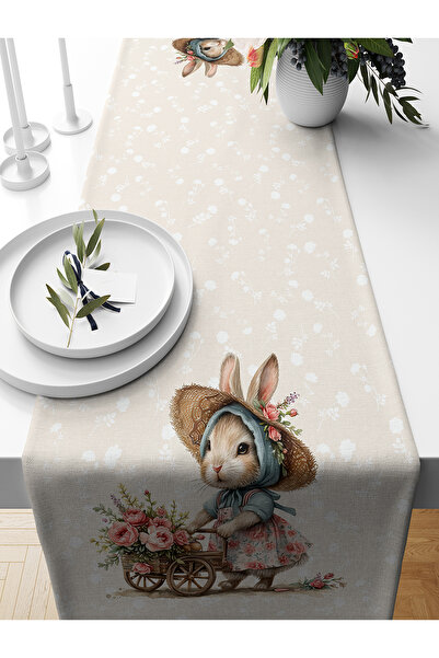 Bertille Home Spring Series 140X40 cm Digital Printed Runner (Spring Easter E...