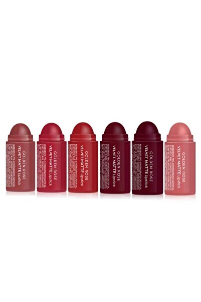 GOLDEM Gold, N Rose - Velvet Matte Lipstick Mini Mix 2, 6 pieces