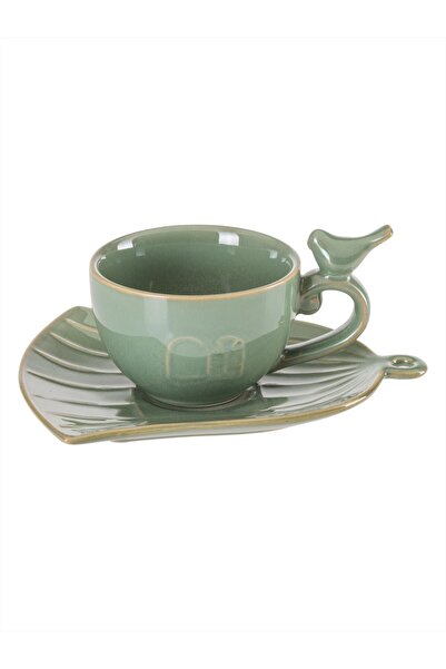 Paşabahçe Freedom Seramik Çay Fincanı Yeşil