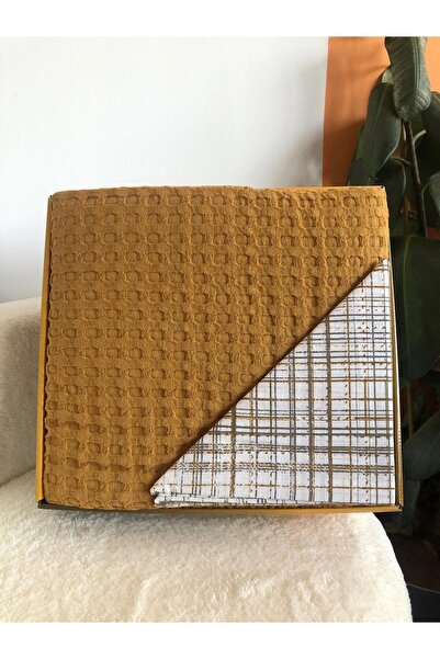 Bikaya Home Double Cotton Luxury Pique Set |   4 Pieces |   Lightweight, Brea...