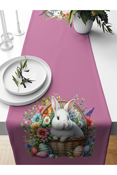 Bertille Home Seria de primăvară 140x40 cm Runner imprimat digital (Paște de ...