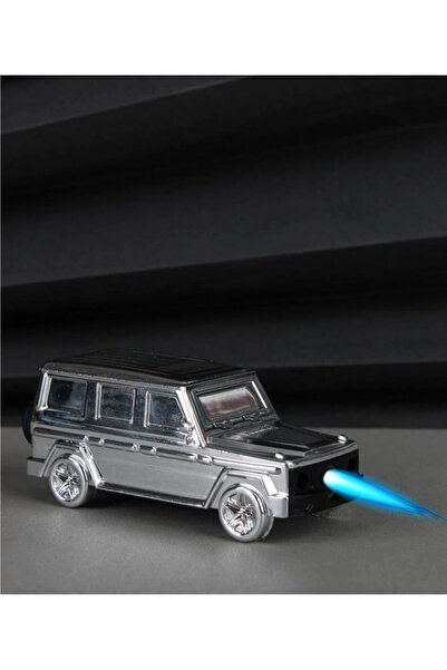 Toscow Arabalı Çakmak Anahtarlıklı Ledli Gazlı Modern Çakmak