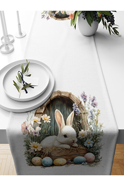 Bertille Home Spring Series 140X40 cm Digital Printed Runner (Spring Easter E...