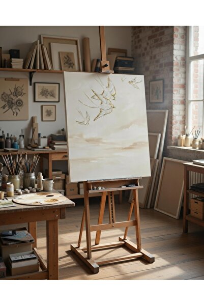 Nurşahın Resimleri El Yapımı Kuş Kanvas Tablo