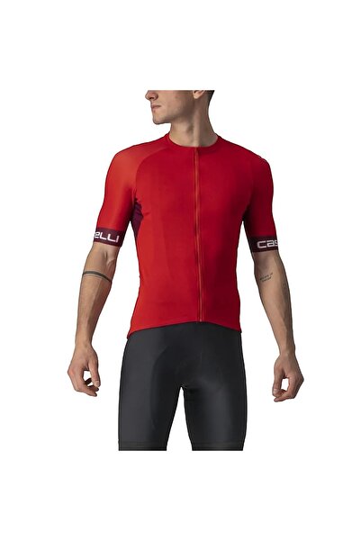 Castelli Entrata Vi-Red Men's Cycling Jersey-XL