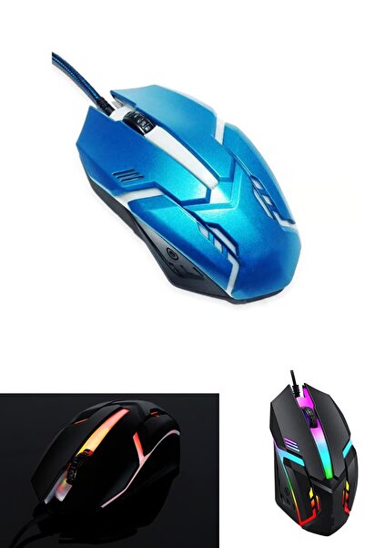 piblue X1 RGB Işıklı Oyuncu Kablolu Gamer Oyuncu Mouse Siyah