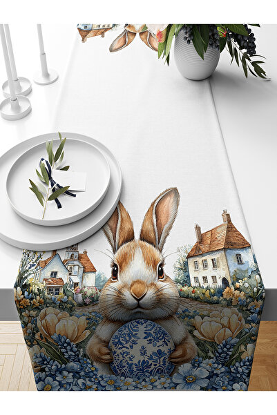 Bertille Home Spring Series 140X40 cm Digital Printed Runner (Spring Easter E...