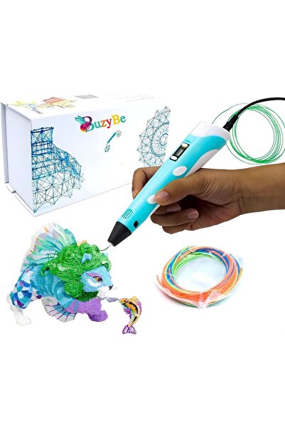 BuzyBe 3D Printing Pen with LCD Display for Kids & Adults DIY Arts & Crafts T...