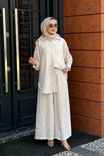 Ceremony Pantolonlu Takım 26Y935 Bej