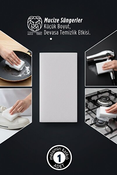 Transformacion Melamin Katkılı Ultra Güçlü Mucize Leke Silici Sünger Seti 722895