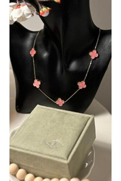 Vandyak VAN CLeef Necklace Pink 10 Flowers