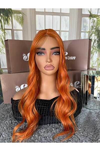 Suzan Peruk Baby tabanlı önü tül detaylı Gerçek saç dokusunda TEPELİK- Tepe s...