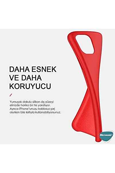 Nacario حافظة NrcrioShop من السيليكون باللون الأحمر لـ 15 بلس [حافظة متوافقة ...