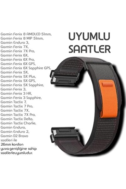 Nacario Trl Loop 26mm Fabric Cord Compatible with Nrcrioshop ..8 Amoled 51mm/...