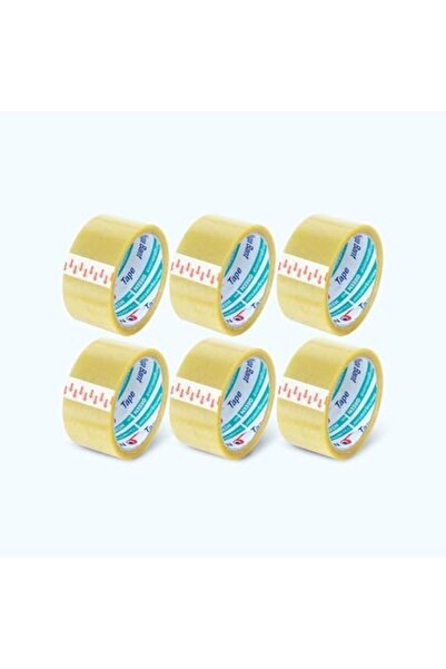 Nacario Nrcrioshop 45 mm X 40 Mt Transparent Adhesive Tape Acrylic 6 Pieces 1...