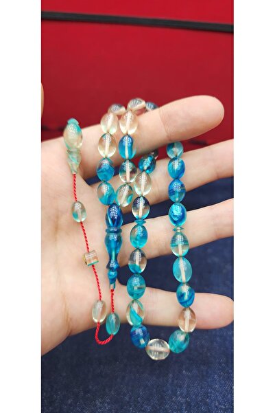 tesbihciadam Systematic Fire Amber Prayer Beads for Daily Use as a Gift