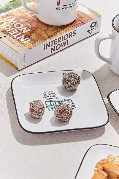 Paşabahçe Hisli Şeyler Minibüs Tabak Beyaz