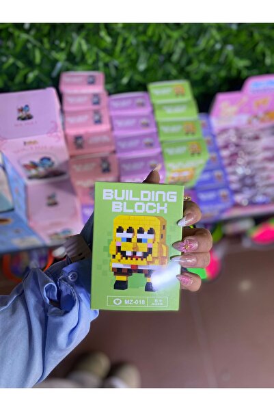 Mevsimsiz Çiçek sünger bob figürlü lego yapımı