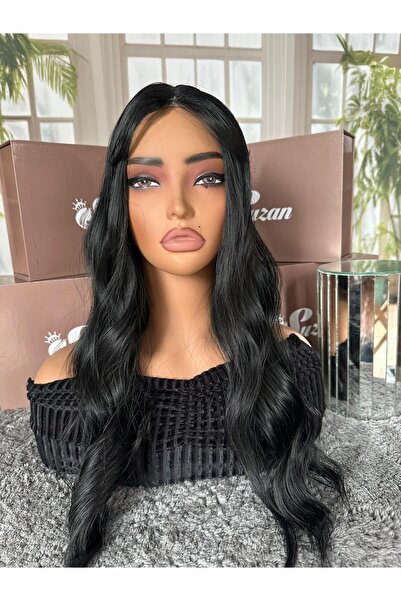 Suzan Peruk Baby tabanlı önü tül detaylı Gerçek saç dokusunda TEPELİK- Tepe s...