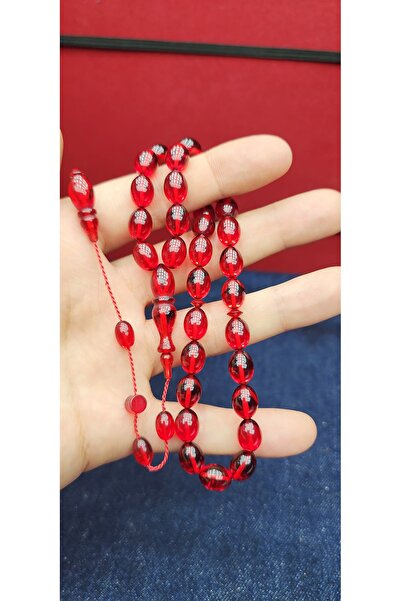 tesbihciadam Systematic Fire Amber Prayer Beads for Daily Use as a Gift