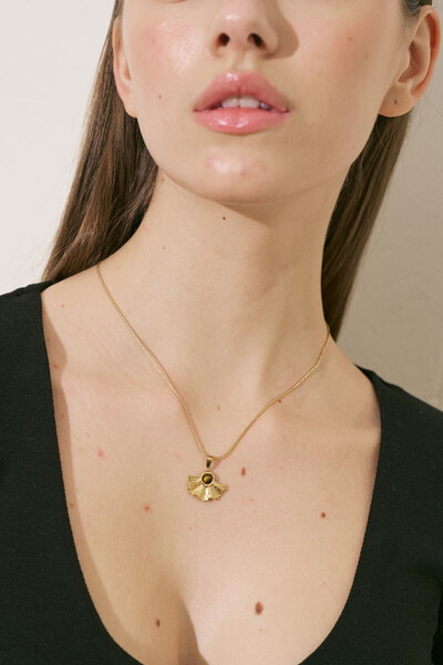 Manuka YELPAZE UÇLU KOLYE GOLD