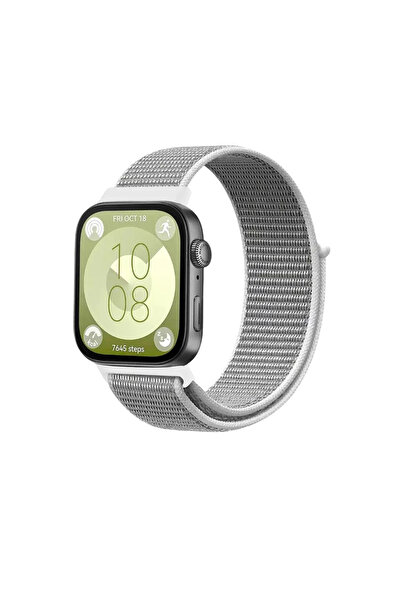 xirshop Huawei Fit 4 Woven Hook and Loop Strap (Not a Watch) - White