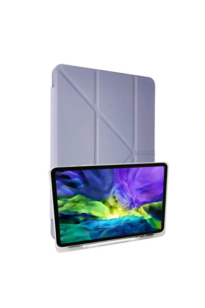 xirshop حافظة آيباد 10.2 (الجيل الثامن) لجهاز تابلت مارس مع حامل قلم - أرجواني