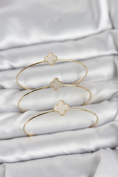 Nacario مي للواردات ®   مجموعة أساور نسائية من 3 قطع مرصعة بحجر الزركون موديل...