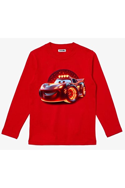 Efendioğlu Design Tricou din bumbac cu mâneci lungi și imprimeu ALEVLİ cu mașini