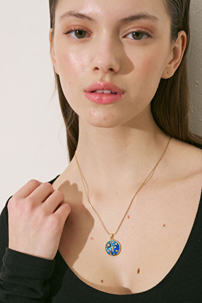 Manuka قلادة ذهبية بنمط سكاي ميدل