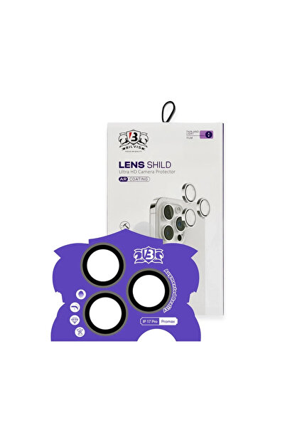 xirshop عدسة كاميرا آيفون 17 برو ماكس بيلفيس تيتان - رمادي طبيعي