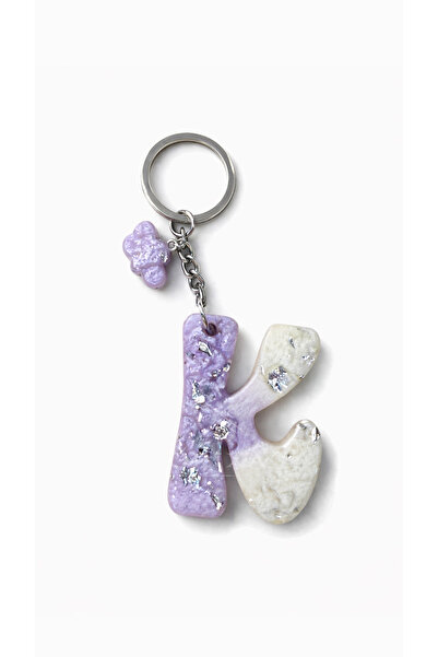 orixa Letter K Keychain - Bag Charm (Lilac)