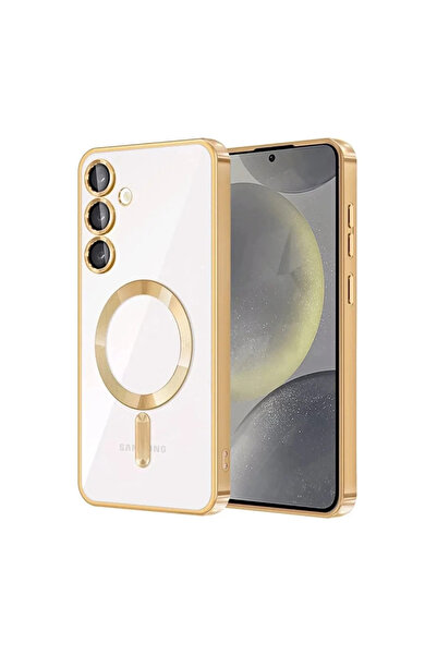 xirshop غطاء سامسونج جالاكسي A55 5G كروس مغناطيسي - ذهبي