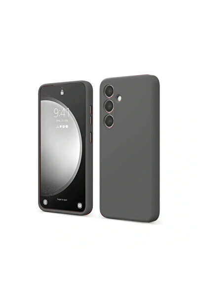 xirshop حافظة سامسونج جالاكسي S24 Fe الأولى من السيليكون - رمادي