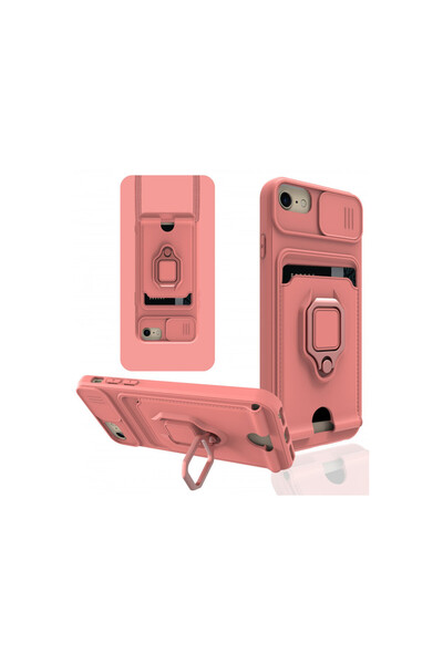 cepmoda iPhone 7 Ring Case - Neck Strap - Card Holder - Multi-Purpose Cover -...