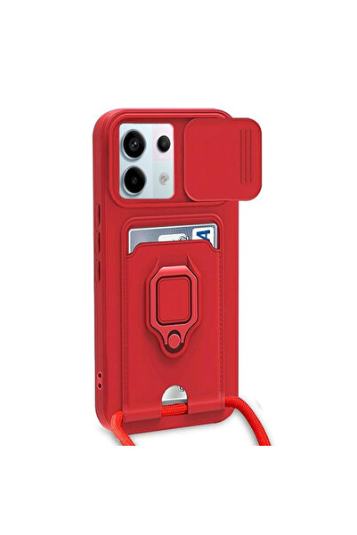 cepmoda حافظة ريدمي نوت 13 برو 5G مع حلقة - حزام للرقبة - حامل للبطاقات - غطا...