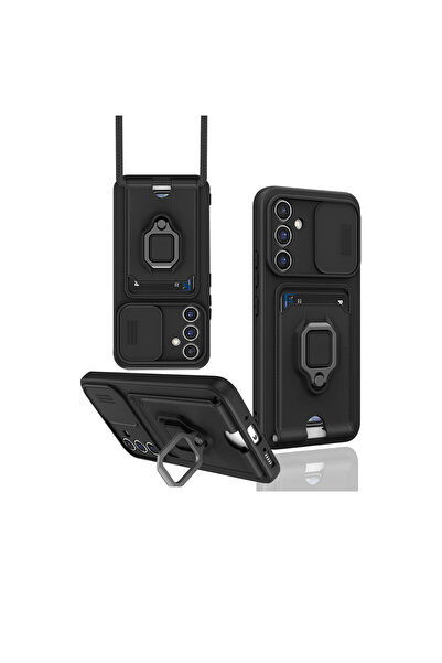 cepmoda Samsung Galaxy "A36" Case with Ring and Ip Strap, Card Holder Camera ...