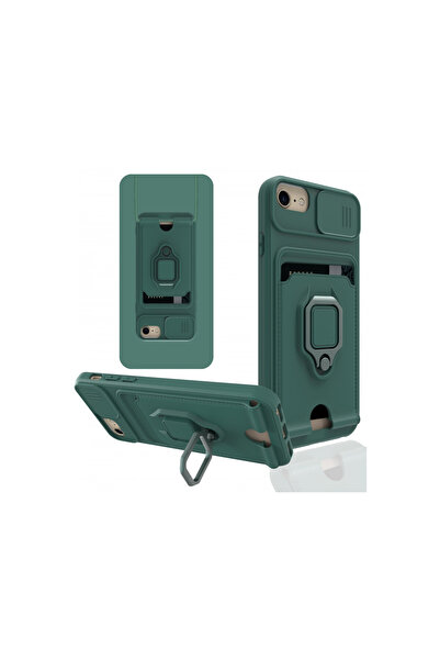 cepmoda iPhone 7 Ring Case - Neck Strap - Card Holder - Multi-Purpose Cover -...