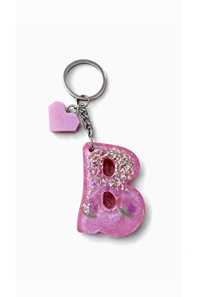 orixa Letter B Keychain - Bag Charm (Pink)