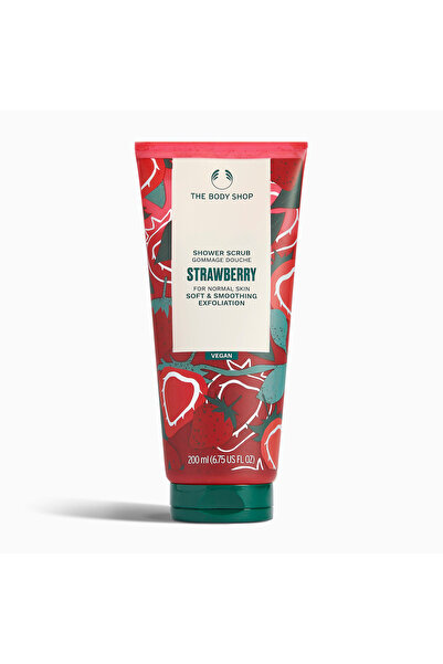 THE BODY SHOP 87% مكونات طبيعيه مقشر جسم بالفراولة ينظف وينعم