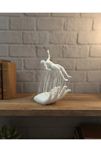 Kargolat 3d El Formlu İnsan Figürü Beyaz Modern Ev Ve Ofis Dekoru