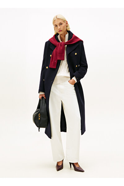 Tommy Hilfiger Beyaz Kadın Rahat Denim Pantolon DNM ECRU BARREL RW