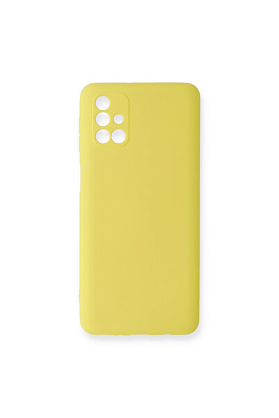 cepmoda Samsung Galaxy "M31S" Soft Touch Velvet Lined Launch Case/Cover [Yellow]