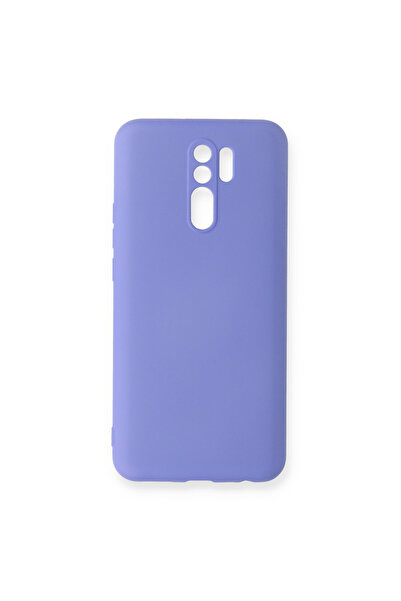 cepmoda غطاء/حافظة REDMİ "9" ناعمة الملمس مبطنة بالقطيفة من الداخل [LILA]