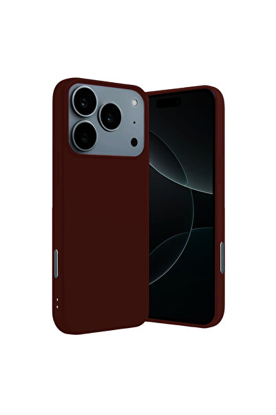 cepmoda iPhone "17 Pro" Soft Touch Velvet Lined Launch Case/Cover - Burgundy